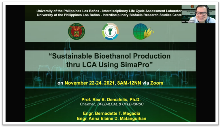 Training Workshop on Sustainable Bioethanol Production thru Life Cycle Assessment using SimaPro